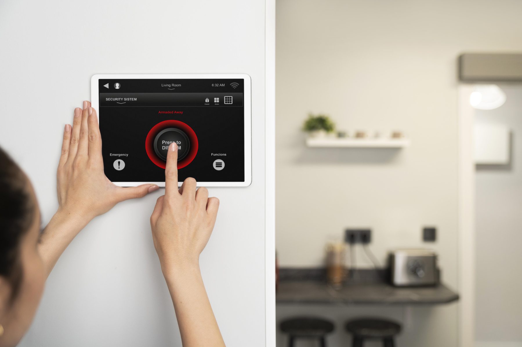 Alarme maison installée dans une habitation